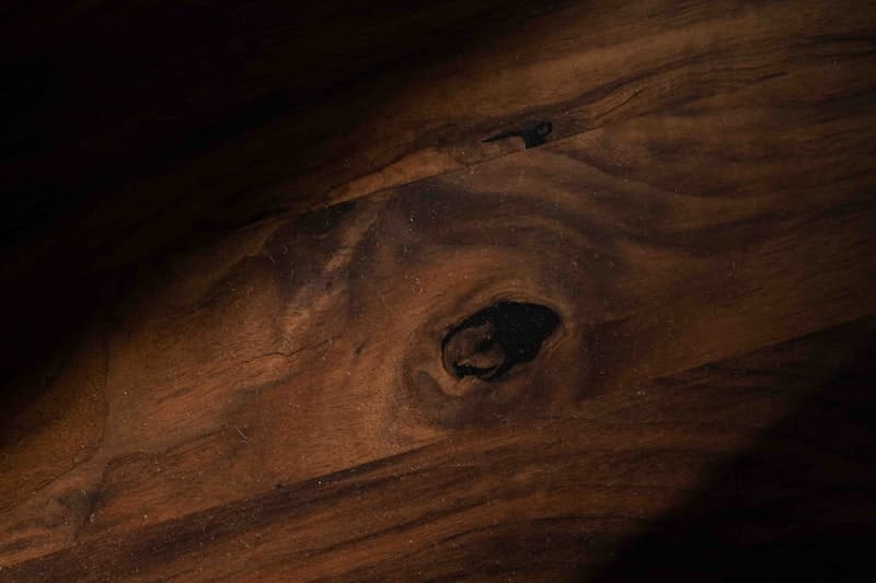 Close-up of warm, matte natural oak grain