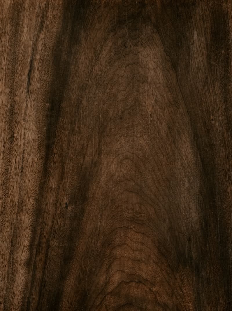 Close-up of near-black dark walnut wood grain
